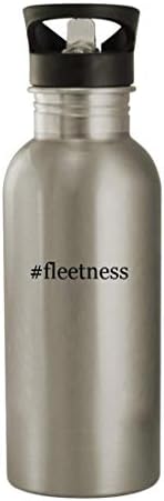 Knick Knack Hediyeler fleetness - 20oz Paslanmaz Çelik Hashtag Açık Su Şişesi, Gümüş