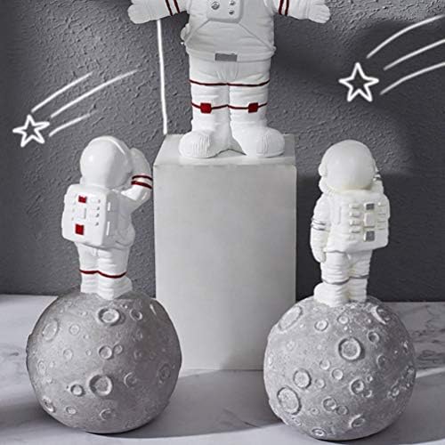 PRETYZOOM Ev Dekor Ev Dekor Ev Dekor Astronot Heykelcik Reçine Ay Spaceman Modeli Süs Araba İç Şekil Astronot için