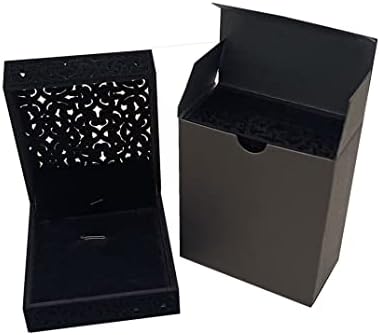LiYoung Premium Klasik Oyma Çiçek Desen kol düğmesi Kutusu - Kravat Klip Hediye Seti Erkekler için Hediye, erkekler