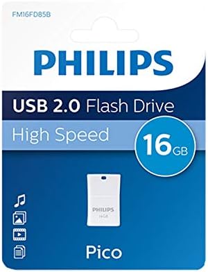 PHİLİPS 16GB Pico USB 2.0 Flash Sürücü-Beyaz / Mavi