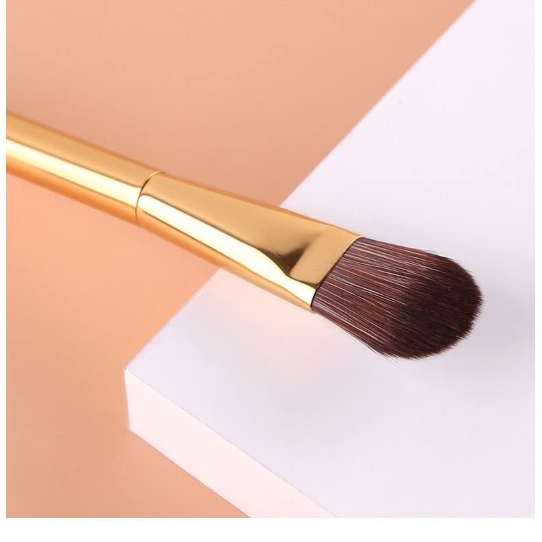 SDGH Güzellik Araçları Göz Farı Fırça Kozmetik Çantası Altın Kolu 4 Makyaj Fırçalar Saklama Seti