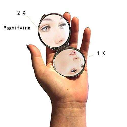 Ayna, Kompakt Ayna, Kedi ayna için Erkek / Kadın, 1 X 2X Büyüteç