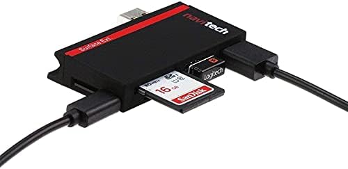 Navitech 2 in 1 Dizüstü/Tablet USB 3.0/2.0 HUB Adaptörü / mikro usb Girişi ile SD / Mikro usb kart okuyucu ile Uyumlu