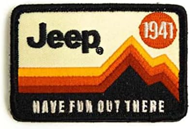 Jeep Orada Eğlenin Logo Ütü, ısı yalıtımı, Dikişli işlemeli Yama