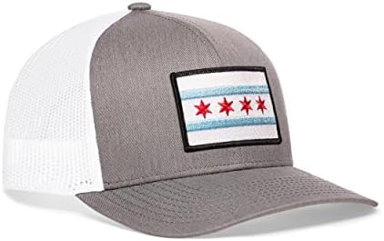 HAKA Chicago Bayrağı Şapka - Chicago şoför şapkası Erkekler ve Kadınlar için, CHİ beyzbol şapkası, Ayarlanabilir Golf