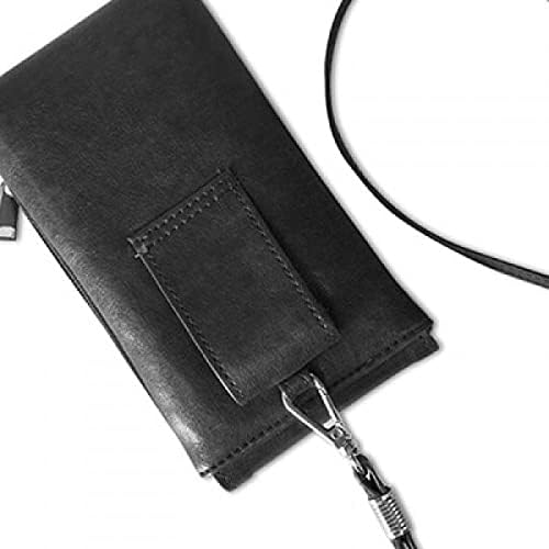 Alıntı Ben Büyük Sanat Art Deco Hediye Moda Telefon cüzdan çanta Asılı Cep Kılıfı Siyah Cep