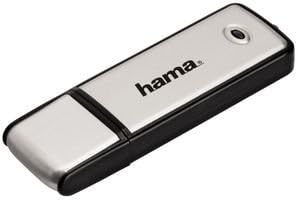 HAMA-4 16GB Fantezi USB 2.0 Bellek Çubuğu - 10 MB/s, Siyah / Gümüş