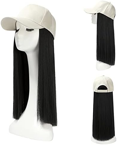 Şapka Uzun saç Ekli saç peruk Saç Beyzbol saç modeli kap Düz Ayarlanabilir Peruk Tenis Vizör Kadın