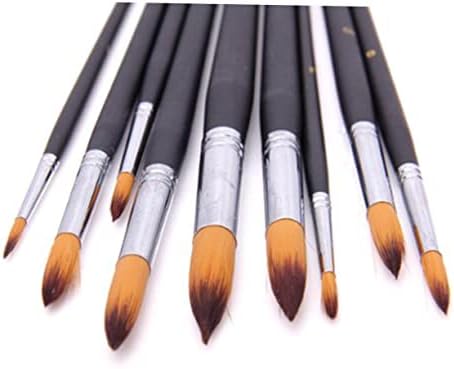 Toffıcu 9 adet Tuval Seti Yüz Boya Fırçaları Güzel İpucu Boya Fırçası Sanatçı Fırça Seti Tuval Setleri Suluboya Fırçası