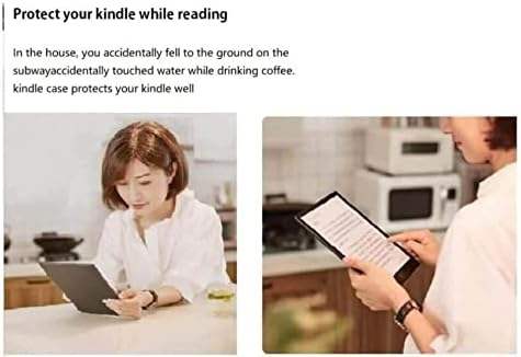 WunM Stüdyo Tüm Yeni Kindle Durumda 10th Nesil 6.0 inç 2019 Kindle Kapak Slim Fit Hafif [Otomatik Uyandırma/Uyku]