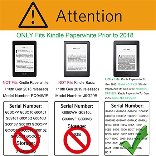 Kindle Paperwhite için el Kayışı ile 6 İnç Durumda 5th 6th 7th önce 2018, Model EY21 ve DP75SDI, otomatik Uyandırma