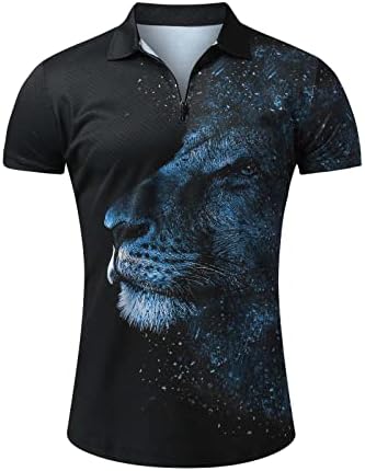 2023 Yeni Erkek Yaz Rahat Baskı Fermuar Turn Down Yaka Bluz Kısa Kollu Üstleri Gömlek Şort Kıyafetler Erkek Vücut