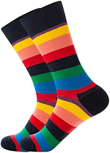 Erkekler Ve Kadınlar Renkli Komik Yenilik Rahat Penye Pamuk Mürettebat Çorap artı boyutu diz üstü çorap