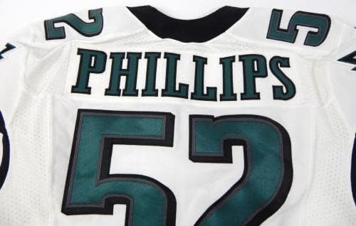 2014 Philadelphia Eagles Jason Phillips 52 Oyunu Yayınlandı Beyaz Forma 44 DP29204-İmzasız NFL Oyunu Kullanılmış