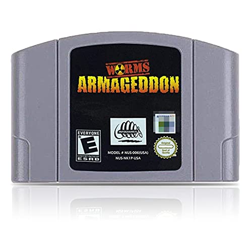 Solucanlar Armageddon N64 Oyun Kartuşu, Amerikan Versiyonu, Net Görüntü, Kararlı Çalışma, Mükemmel Bir Atış Oyunu,