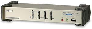 Kablolar İNGİLTERE 4 Portlu USB 2.0 DVI KVMP Anahtarı