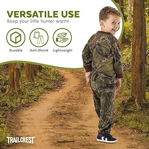 TrailCrest Bebek-Yürümeye Başlayan Pamuk Pembe ve Camo Uzun Kollu Tişört ve Uzun pantolon seti