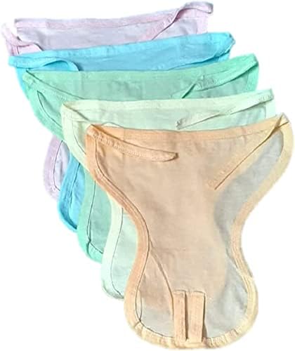 BlueQueen Baby's Cotton Cloth Diapers / Langot Yıkanabilir ve Yeniden Kullanılabilir Bebek Bezleri | Çok Renkli, 0-6