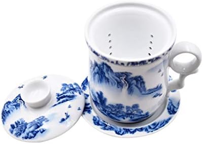 HODRME Çin Porselen çay bardağı-4 ADET Kiti JingDeZhen El Yapımı Seramik Kung Fu çay bardağı Gevşek Yaprak Çay Demleme