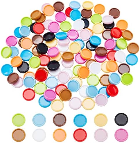 CRASPİRE 12 Renk Genişleme Diskleri 120 adet Plastik Kitap Ayrılan Ciltleme Diskleri 0.6 inç Gevşek Yaprak Halka Yuvarlak