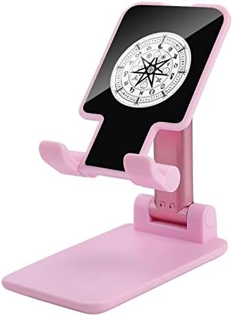 Wıccan Sembolü Astrolojik İşaretler cep telefon standı Katlanabilir Tablet Tutucu Ayarlanabilir Cradle Masaüstü Aksesuarları