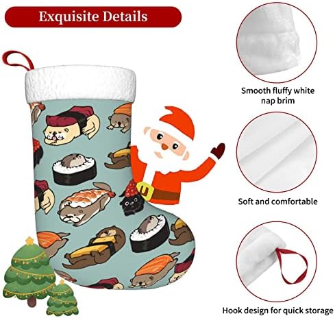 Yuyuy Japon Su Samuru Suşi Noel Çorap Tatil Dekorasyon Şömine Asılı Çorap 18 İnç Çorap