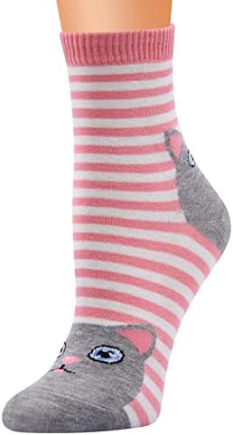 Bulanık Çorap Kadınlar için Ev Uyku Rahat Sıcak Kalın Rahat Ekip Çorap Noel Ren Geyiği Atletik Kapalı Çorap Kadınlar