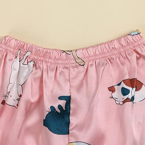 Çocuk Gecelikler Seti Toddler Pijama T Karikatür Şort Bebek Çocuk Giysileri Spa Parti Elbiseler Kızlar için Toplu