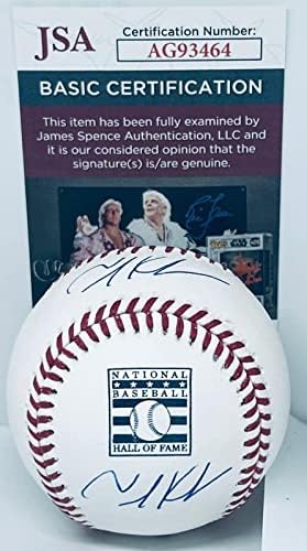 Tim Kurkjian ESPN Ford Frick imzalı HOF Logosu Beyzbol Topu imzalı Nadir JSA İmzalı Beyzbol Topları