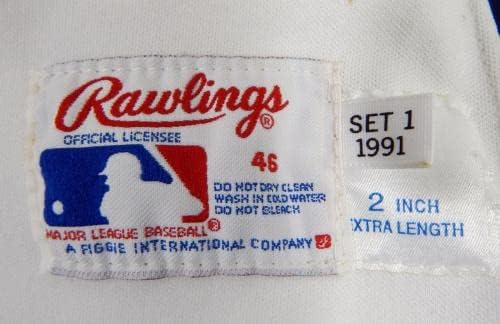 1991 Houston Astros Jim Deshaies 43 Oyun Kullanılmış Beyaz Forma 46 DP35715 - Oyun Kullanılmış MLB Formaları