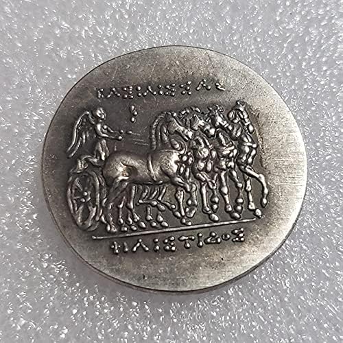 El sanatları Yunan Sikke Pirinç Gümüş Kaplama, Eski Sikke Hatıra Döviz 452 Sikke Koleksiyonu hatıra parası