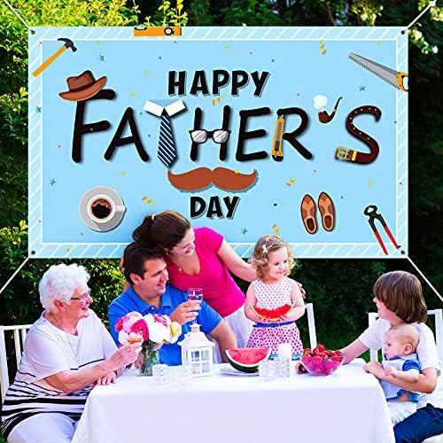 Mutlu babalar Günü Fotoğraf Arka Plan Babalar Günü Gömlek Kravat Şapka Bıyık Arka Planında Aile Parti Olay Asılı Süslemeleri