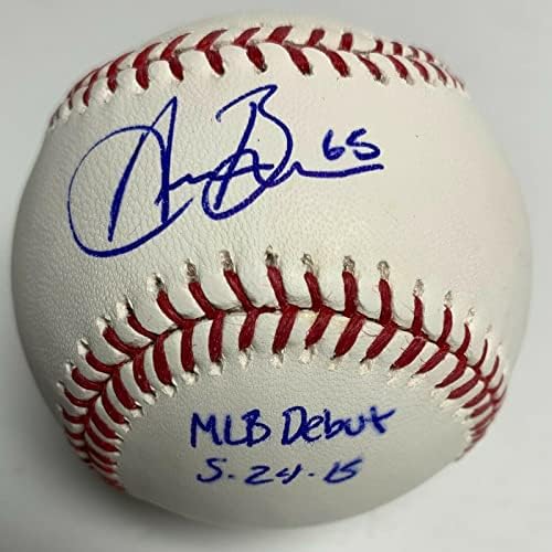 Austin Barnes İmzalı Beyzbol Birinci Ligi JSA W973791 w / Yazıtlı Beyzbol Topları