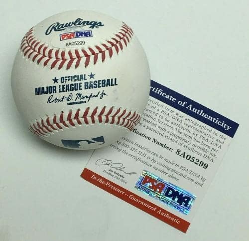 Scott Kazmir, Major League Baseball 3 Kez All-Star PSA 8A05299'U İmzaladı - İmzalı Beyzbol Topları