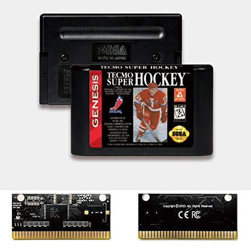 Aditi Tecmo Süper Hokeyi-ABD Etiket Flashkit MD Akımsız Altın PCB Kartı Sega Genesis Megadrive video oyunu Konsolu