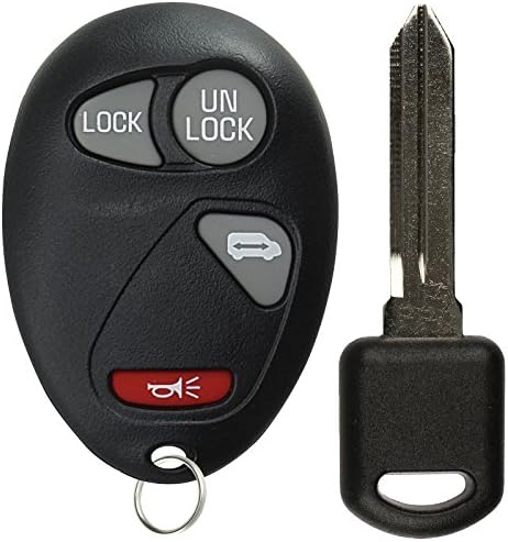 KeylessOption Anahtarsız Giriş Uzaktan Araba Anahtarı Fob ve Kesilmemiş Kontak Anahtarı Değiştirme L2C0007T