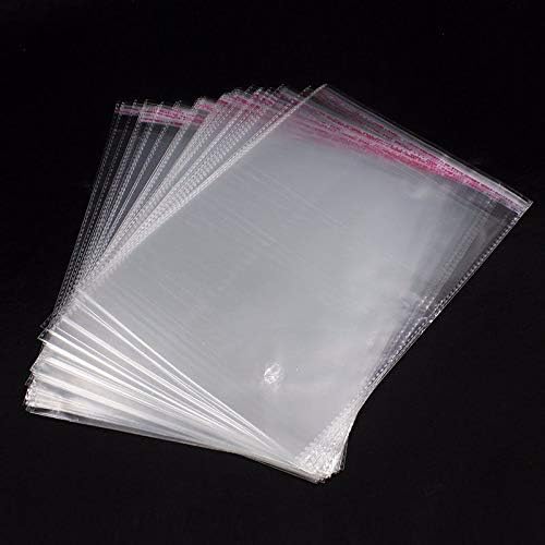 SHUKELE DAIZI823 100 adet/paket OPP Çıkartmalar Kendinden yapışkan şeffaf plastik poşetler Takı Ambalaj Poşetleri