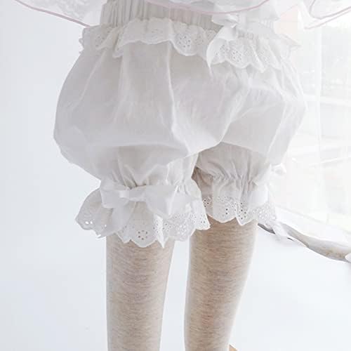 Aııhoo Küçük Kız Fırfır Dantel Bloomers Şort Pantaloons Prenses Lolita giydir Pettipants