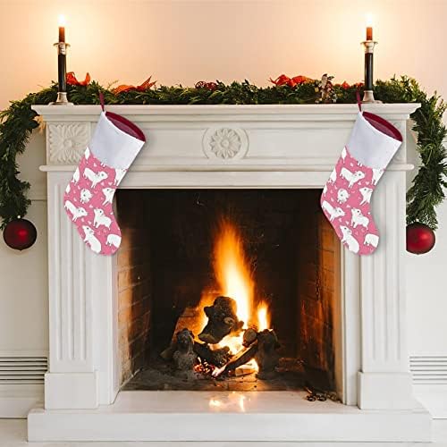 Pembe Piggy Aşk Kişiselleştirilmiş Noel Çorap Ev Noel Ağacı Şömine Asılı Süslemeleri