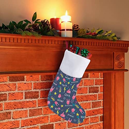 Renkli Kaya Eller Noel Çorap Çorap Peluş Şömine Asılı Noel ağacı Ev Dekorasyonu için
