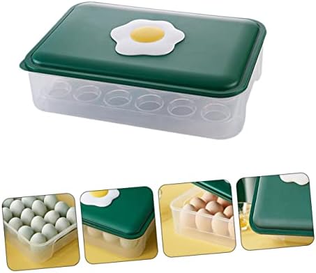 Zerodeko 1 adet Kutu saklama kutusu Kapaklı Servis tepsisi Yumurta Tepsisi Buzdolabı Buzdolabı yumurta düzenleyici
