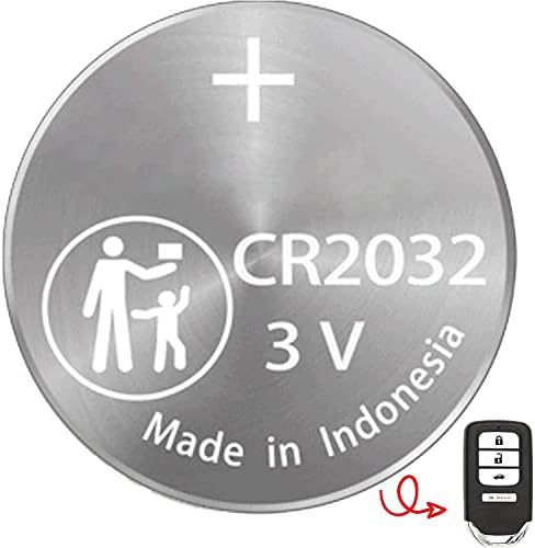 (2 PAKET) CR2032 2032 Uzaktan Anahtar Fob OEM Pil için Akıllı anahtar Anahtarsız Fob uyar 2013-2021 Honda Accord Civic