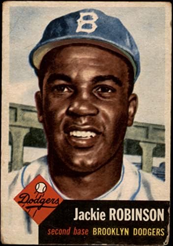 1953 Topps 1 Jackie Robinson Brooklyn Dodgers (Beyzbol Kartı) ADİL Dodgers