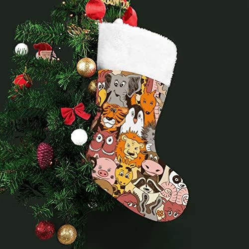 Komik Hayvanlar Noel Çorap Noel Çorap Kılıfı Ev Aile Noel Dekor