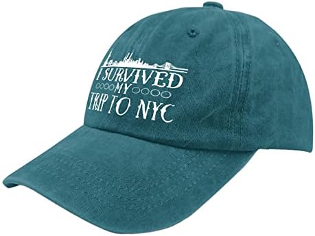 Yuvarlak şapka New York Spor Kap Mens için Düşük Profilli Şapka Hafif Hayatta Kaldım Benim Gezisi NYC beyzbol şapkası