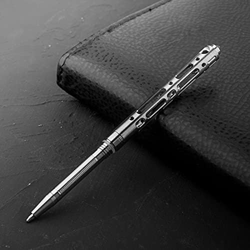 TİSUR Titanyum Mini Tükenmez Anahtarlık Kalem, uzunluk Çift Uzatılabilir, Tungsten Çelik Cam Kırıcı ile, taşınabilir