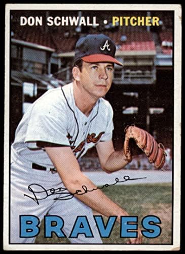 1967 Topps 267 Don Schwall Atlanta Braves (Beyzbol Kartı) İYİ Braves