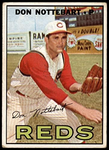 1967 Topps 269 Don Nottebart Cincinnati Kırmızıları (Beyzbol Kartı) Dekanın Kartları 2-İYİ Kırmızılar