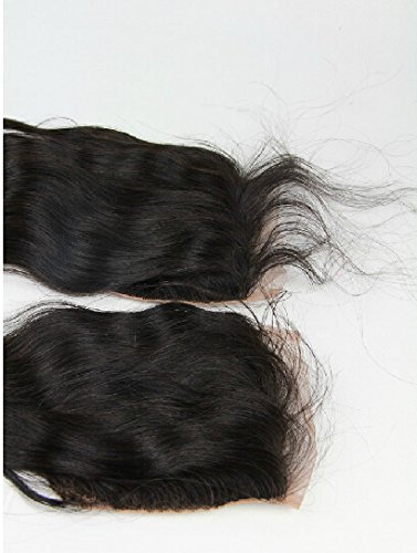 DaJun Saç 6A Ağartılmış Knot Dantel Kapatma 5 5 Kamboçyalı işlenmemiş insan saçı Vücut Dalga Doğal Renk (marka: DaJun)