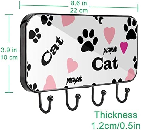 Yardımcı Kancaları Asmak için Duvar Kancaları, kedi Kalbi, Banyo Kancaları Mutfak Kancaları Yapışkanlı Kancalar